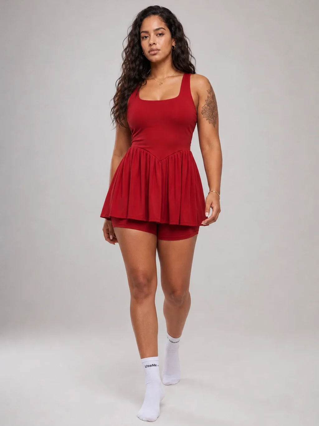 Vestido Active Court Vermelho Vestidos — Use Me With Style