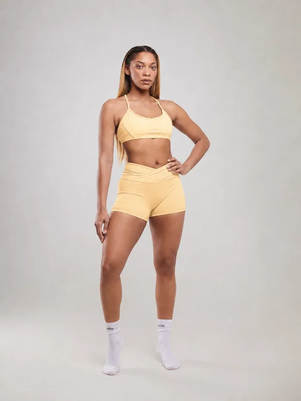 Conjunto Fresh Fit Amarelo Manteiga Conjuntos — Use Me With Style